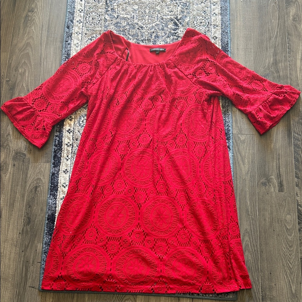 Red Lace Women's Top/Dress